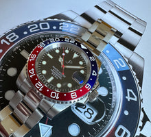 Load image into Gallery viewer, JP blue & red bezel watch
