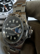 Load image into Gallery viewer, Seiko mod explorer 2 dial text (4r36 gmt movement)