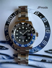 Load image into Gallery viewer, JP Black & blue ceramic bezel automatic watch