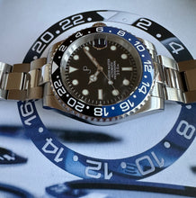 Load image into Gallery viewer, JP Black & blue ceramic bezel automatic watch