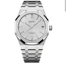 Load image into Gallery viewer, seiko ap mod watch silver dial