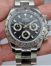 Load image into Gallery viewer, seiko vk63 steel daytona mod