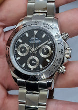 Load image into Gallery viewer, seiko vk63 steel daytona mod