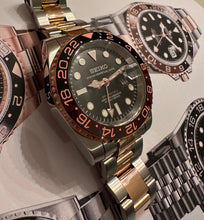 Load image into Gallery viewer, Seiko Rootbeer GMT ceramc bezel (4r36 gmt movement)