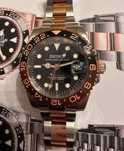 Load image into Gallery viewer, Seiko Rootbeer GMT ceramc bezel (4r36 gmt movement)