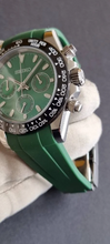 Load image into Gallery viewer, Green vs daytona ceramic custom seiko vk63 daytona mod watch