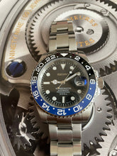 Load image into Gallery viewer, The Ceramic Black and blue bezel watch