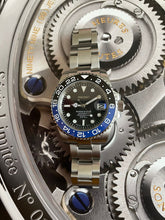 Load image into Gallery viewer, The Ceramic Black and blue bezel watch
