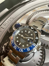 Load image into Gallery viewer, The Ceramic Black and blue bezel watch