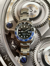 Load image into Gallery viewer, The Ceramic Black and blue bezel watch