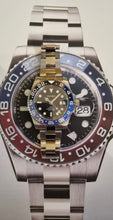 Load image into Gallery viewer, Custom build deposit for tony-Seiko nh34a/4r34 gmt mod watch blue & black ceramic bezel