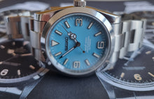 Load image into Gallery viewer, 36mm Explorer tiffany blue dial