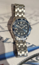 Load image into Gallery viewer, BLUE ceramic seiko seamaster mod