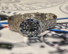 Load image into Gallery viewer, BLUE ceramic seiko seamaster mod