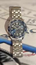 Load image into Gallery viewer, BLUE ceramic seiko seamaster mod