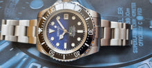 Load image into Gallery viewer, Seiko mod watch, jc limited edition deepsea! Blue to black, STUNNING!