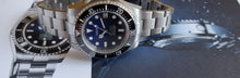 Load image into Gallery viewer, Seiko mod watch, jc limited edition deepsea! Blue to black, STUNNING!