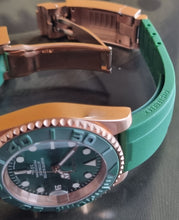 Load image into Gallery viewer, Seiko mod watch Rose Green vs yachtmaster, one off build!