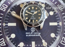 Load image into Gallery viewer, Seiko Milsub modded watch with Nato