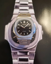 Load image into Gallery viewer, Seiko mod watch nautilus black dial