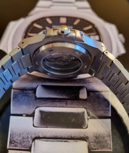 Load image into Gallery viewer, Seiko mod watch nautilus black dial