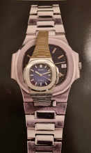 Load image into Gallery viewer, Seiko mod watch nautilus blue dial