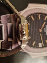 Load image into Gallery viewer, Seiko mod watch nautilus blue dial