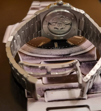 Load image into Gallery viewer, Seiko mod watch nautilus blue dial