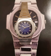 Load image into Gallery viewer, Seiko mod watch nautilus blue dial