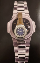 Load image into Gallery viewer, Seiko mod watch nautilus blue dial