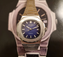 Load image into Gallery viewer, Seiko mod watch nautilus blue dial
