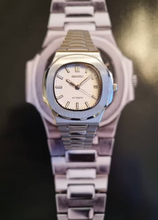 Load image into Gallery viewer, Seiko mod watch nautilus white dial