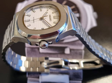 Load image into Gallery viewer, Seiko mod watch nautilus white dial