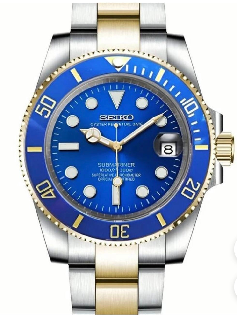 (Copy) Bluesy two tone automatic watch - new sub dial