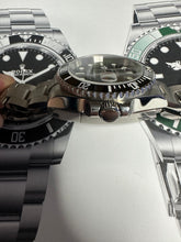 Load image into Gallery viewer, NEW dial Black ceramic seiko nh35 automatic sub - with video
