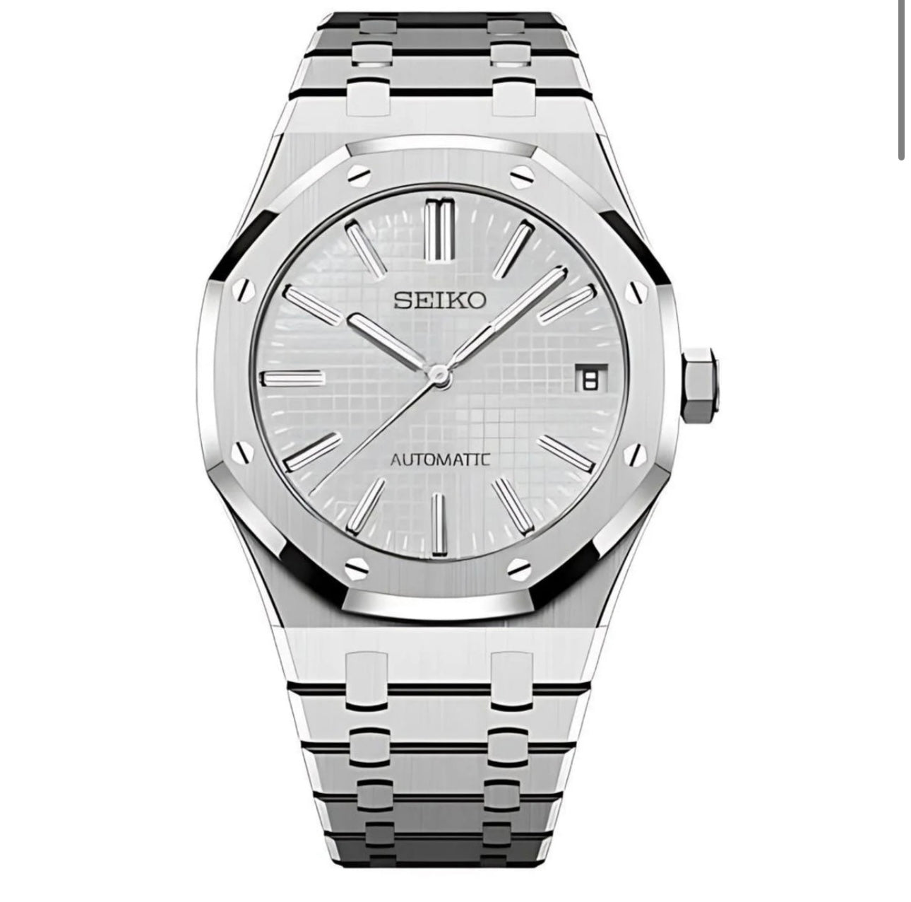 seiko ap mod watch silver dial – Lovetomodwatches