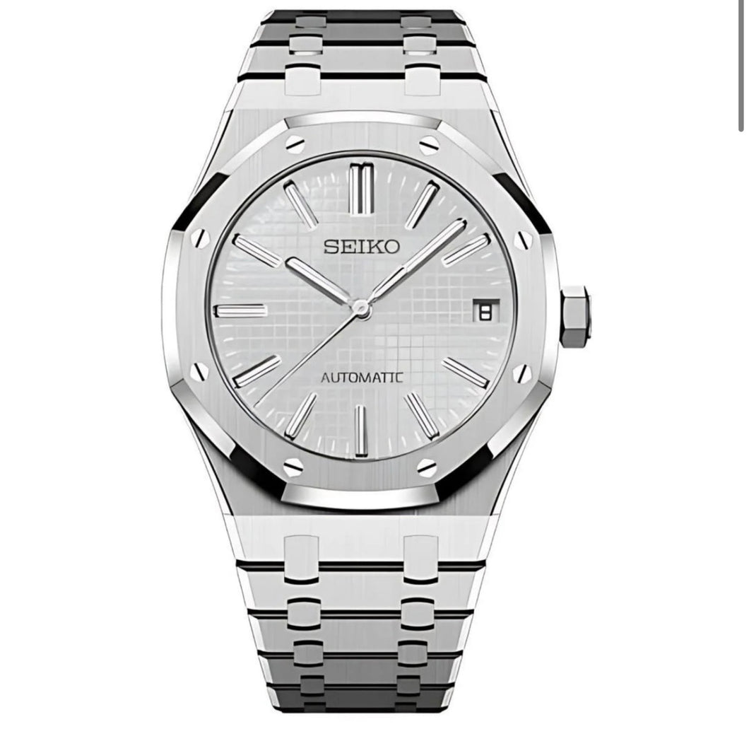 seiko ap mod watch silver dial – Lovetomodwatches