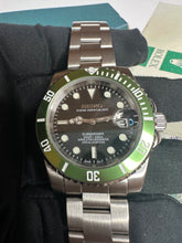 Load image into Gallery viewer, Build balances for Lewis - 2x watches - Seiko nh35 mod kermit &amp; bruce/w ceramic gmt 2 (4r36 gmt movement)
