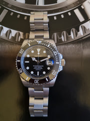 Black ceramic seiko nh35 automatic movement classic watch