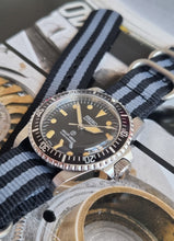 Load image into Gallery viewer, New version milsub vintage style custom watch on nato strap
