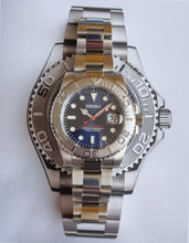 Load image into Gallery viewer, Seiko mod steel yacthmaster blue build, blue lume
